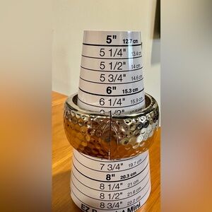 Silver Hammered Wide Cuff Bracelet | Statement Hinged Bangle